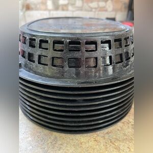 Black Stackable Plastic Baskets with inserts